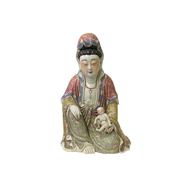 On sale Vintage Porcelain oriental statues