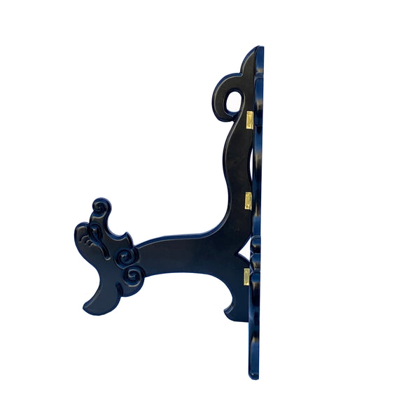 Chinese Wood Medium Black Plate Holder Rack Display Easel ws3220S – Golden  Lotus Antiques