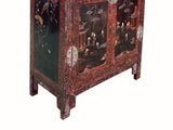 inlay foyer end table cabinet