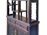 Brown Oriental Two Sided Display Curio Cabinet Room Divider cs6113AS