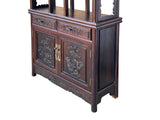 Brown Oriental Two Sided Display Curio Cabinet Room Divider cs6113AS