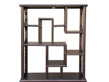 Brown Oriental Two Sided Display Curio Cabinet Room Divider cs6113BS