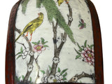 Chinese Old White Base Birds Flowers Porcelain Art Lacquer Box ws3876S