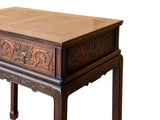 Chinese Brown Relief Dragon Drawers Altar Foyer Side Console Table ws3928S