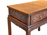 Chinese Brown Relief Dragon Drawers Altar Foyer Side Console Table ws3928S