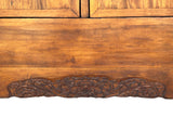 70" Vintage Chinese Natural Wood Brown Moon Face Cabinet Armoire ws4825S