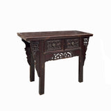 Oriental vintage carved table 