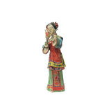 Oriental lady figure statue serving tea