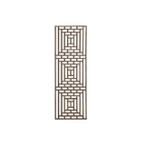 Rectangular Plain Wood Geometric Pattern Wall Panel w225