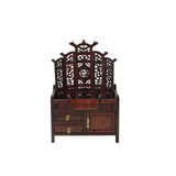 Chinese Rosewood Furniture Offering Shrine Miniature Display Art ws3832S