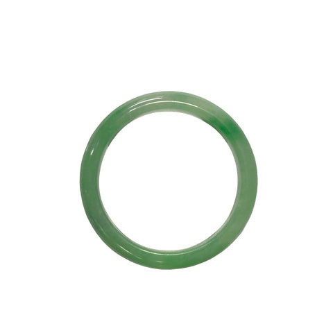 2.25" Chinese Light Green Jade Stone Bracelet Bangle ws4038S