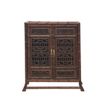 Chinese Rosewood Handmade Chest Cabinet Miniature Display Art ws4280S