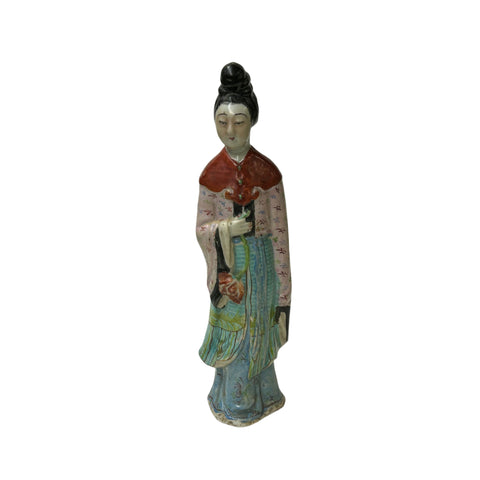 Vintage Oriental Ancient Style Dressing Ceramic Lady Art Figurine ws4416S