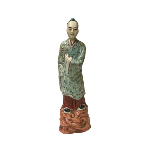 Vintage Oriental Ancient Style Dressing Ceramic Man Art Figurine ws4419S