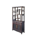 Brown Oriental Two Sided Display Curio Cabinet Room Divider cs6113AS