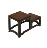 3.25" Brown Wood Step Shape Table Top Curio Display Easel Stand st1034AS