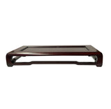 16.5" Reddish Brown Wood Rectangular Simple Legs Display Stand Riser st1064S