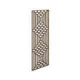 Rectangular Plain Wood Geometric Pattern Wall Panel w225