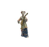 Chinese Porcelain Qing Style Dressing Pipa Playing Lady Figure ws4048S