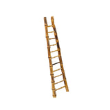 Chinese Wood Crafted Bamboo Like Ladder Shape Miniature Display Art ws4096S