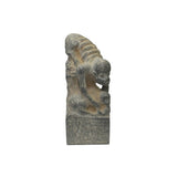 Rustic Gary Color Stone Carved Monkey Holding Monkey Accent Figure ws4225S