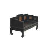 Chinese Rosewood Handmade Daybed Chaise Miniature Display Art ws4275S