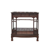 Chinese Rosewood Handmade Canopy Bed Miniature Display Art ws4276S