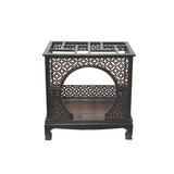 Chinese Rosewood Handmade Canopy Bed Miniature Display Art ws4278S