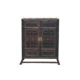 Chinese Rosewood Handmade Chest Cabinet Miniature Display Art ws4279S