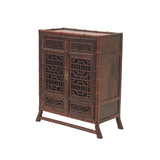 Chinese Rosewood Handmade Chest Cabinet Miniature Display Art ws4280S