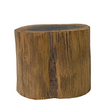 5" Natural Brown Wood Irregular Round Shape Table Top Stand Riser ws2957S