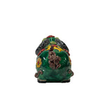 Handmade Green Small Ceramic Artistic Ram Figure Display Art ws3234S