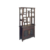 Brown Oriental Two Sided Display Curio Cabinet Room Divider cs6113AS