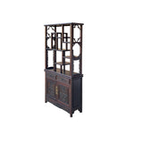 Brown Oriental Two Sided Display Curio Cabinet Room Divider cs6113BS