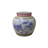 Chinese Zisha Clay Color Scenery Container Jar cs2634S