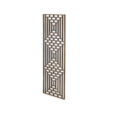 Rectangular Plain Wood Geometric Pattern Wall Panel w225