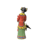 Chinese Oriental Porcelain Qing Style Dressing Cranes Flower Lady Figure ws3683S