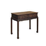 Chinese Brown Relief Dragon Drawers Altar Foyer Side Console Table ws3928S