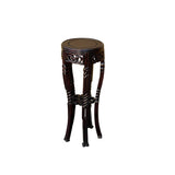 Oriental Round Brown Twist Knot 5 Legs Plant Stand Pedestal Table ws3933S