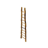 Chinese Wood Crafted Bamboo Like Ladder Shape Miniature Display Art ws4096S