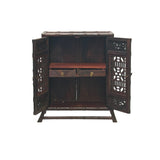 Chinese Rosewood Handmade Chest Cabinet Miniature Display Art ws4279S