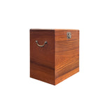 Natural Wood Handmade Rectangular Tall Storage Trunk Chest Box ws4472S