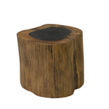 5" Natural Brown Wood Irregular Round Shape Table Top Stand Riser ws2957S