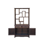 Brown Oriental Two Sided Display Curio Cabinet Room Divider cs6113AS