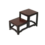 3.75" Brown Wood Step Shape Table Top Curio Display Easel Stand st1034BS