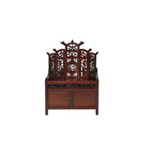 Chinese Rosewood Furniture Offering Shrine Miniature Display Art ws3832S