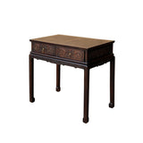 Chinese Brown Relief Dragon Drawers Altar Foyer Side Console Table ws3928S