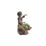 Chinese Porcelain Qing Style Dressing Tea Bird Lady Figure ws4049S