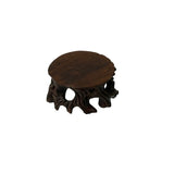 1.75" 2 x Brown Wood Stem Shape Round Table Top Stand Riser st1230S