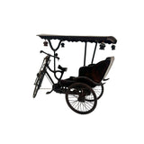 Chinese Rosewood Handmade Miniature Cycle Rickshaw Display Decor Art ws4090S